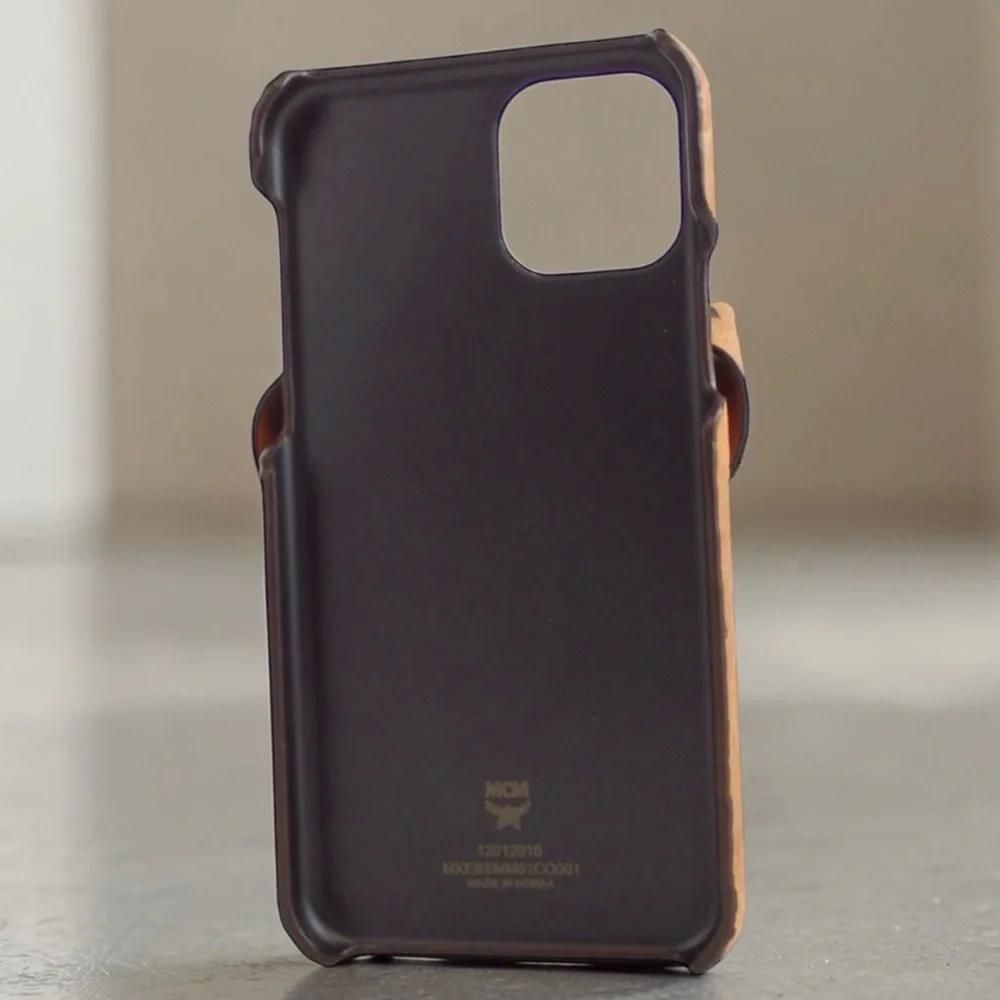 MCM Visettos Leather iPhone 11 PRO Case with Straps 😍🔥